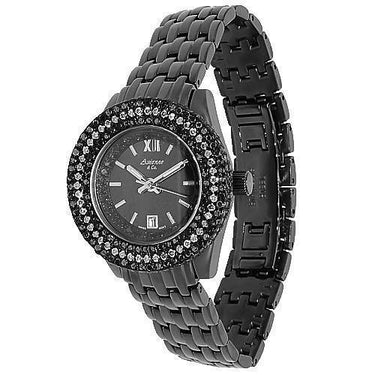 Avianne&Co Essence Collection Womens Black and White Diamond Watch 3.25 Ctw